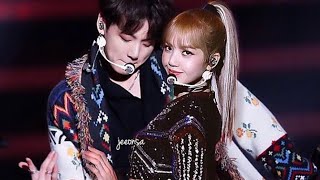 Lizkook  Lisa ♥ Jungkook Moment On my way amp Lily [upl. by Idyak]