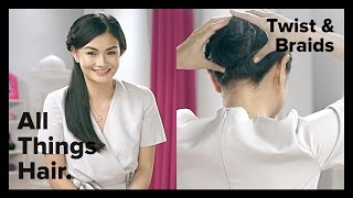 Braided Bun by Creamsilk featuring Vern Enciso – All Things Hair [upl. by Kera]