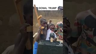 African Kids Reenact Trump Assassination Attempt 👀🎯 [upl. by Yesnil383]