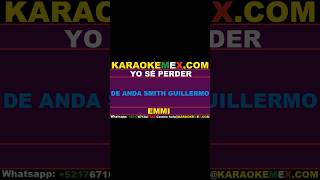 karaoke vicente fernandez  yo se perder karaokemex [upl. by Ellak]