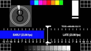 Audio Video Sync Test amp Calibration 23976fps [upl. by Naillik72]