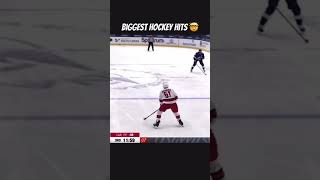 The biggest hockey hits ever 🤯 hockey shorts firstshortvideo [upl. by Nylecsoj]