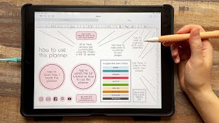 Free Digital Planner for 20202021  How to Use Goodnotes Tools and Stickers [upl. by Nwahsirhc]