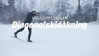 Vasaloppsskolan – Diagonalåkning Träna på snö del 1 av 4 [upl. by Tterrag708]