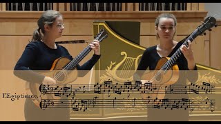 LEgiptienne  JeanPhilippe Rameau Duo Odelia romantic guitars [upl. by Constantina]