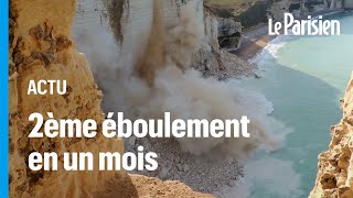 Eboulement de falaise à Etretat  «La Normandie va être une région très menacée dans le futur» [upl. by Grekin]