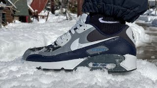 NIKE AIR MAX 90 “GORETEX” SNOW TEST [upl. by Hailee]