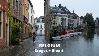 3 DAYS IN BELGIUM ✈️ Exploring Bruges and Ghent  Travel Diary [upl. by Ahgiela]