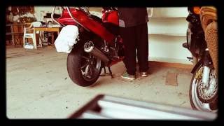 Honda VFR 750 F RC36 1992 35KW EXHAUST SOUND [upl. by Flessel]