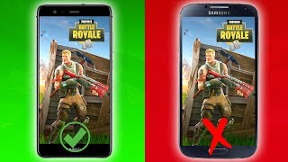 50 TELÉFONOS ANDROID en los que PODRÁS JUGAR FORTNITE MOVIL [upl. by Esch]