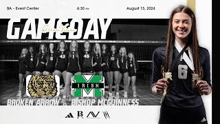 Broken Arrow Volleyball vs Bishop McGuinness [upl. by Aicemak595]