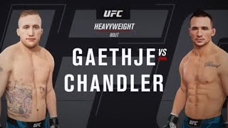 Ufc 4 Justin Gaethje vs Michael Chandler [upl. by Nortad]