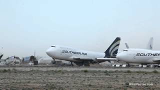 Amazing video of 747 lifting in place in extreme wind conditions  1080P HD [upl. by Eanrahs]