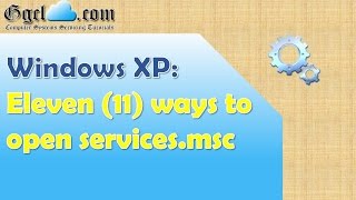 Windows XP 11 ways to open services msc [upl. by Esilrac802]