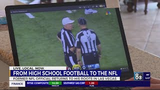 Retired Las Vegas NFL official returns to his roots here in the valley [upl. by Heall]