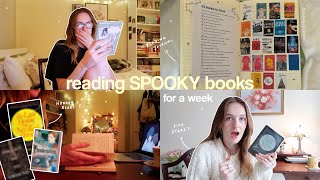 reading SPOOKY books for a week 👻 SUMMERWEEN 2024 VLOG [upl. by Yssirhc]