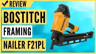 BOSTITCH Framing Nailer Round Head 112Inch to 312Inch Pneumatic F21PL Review [upl. by Salot]