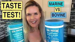 Marine VS Bovine Vital Proteins Collagen Peptides Powder TASTE TEST [upl. by Nalad]