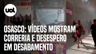 Teto do Osasco Plaza Shopping desaba vídeos mostram o desespero das pessoas durante o desabamento [upl. by Ier]