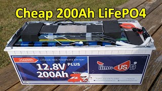 Timeusb 12V 200Ah LiFePO4 Battery Review amp Teardown Cheap GFB Batteries [upl. by Nylhtak]