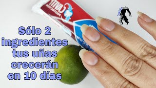 Usa solo 2 ingredientes y tus uñas crecerán en 10 días Uñas naturales más largas sin hongos [upl. by Kancler]