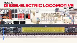 How a DieselElectric Locomotive Works [upl. by Kata]