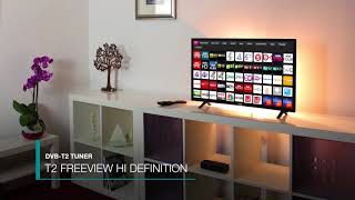 Cello 32quot Curved LED TV HD Ready Freeview HD Demo Video [upl. by Tomi]