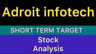 ADROIT INFOTECH LTD STOCK TARGET ANALYSIS 🎾 ADROIT INFOTECH SHARE NEWS CRASH STOCK 22112024 [upl. by Reseda]