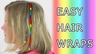 DIY Learn How to Make Hair Wrap Wraps Braid Floss Dread Thead Dreads Extension Tutorial [upl. by Rubie814]