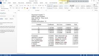 Regression in Eviews and Interpretation of Regressio Result  Abhik Defines [upl. by Llabmik]