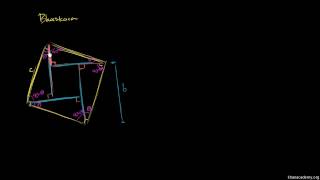 Comprobación de Bhaskara del teorema de Pitágoras [upl. by Oneida]