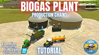 GUIDE TO THE BGA OR BIOGAS PLANT  Farming Simulator 22 [upl. by Annahsal]