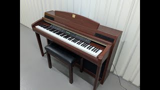 YAMAHA CLAVINOVA CLP270 DIGITAL PIANO AND STOOL IN MAHOGANY FINISH stock 24538 [upl. by Nitnilc]