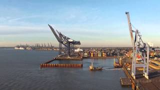 Felixstowe dock and Landguard Fort [upl. by Windy]