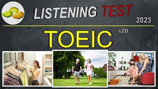 TOEIC Listening Test 20 TOEIC Asia set Japan examination 2023 [upl. by Ikir]