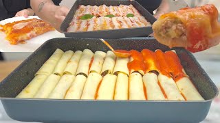 CANNELLONI piatto tipico ITALIANO delle FESTE e della DOMENICA ricetta Tutti a tavola [upl. by Crescin638]