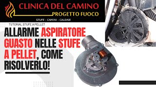 Allarme STUFA A PELLET aspiratore guasto lestrattore fumi non funziona [upl. by Stormie]