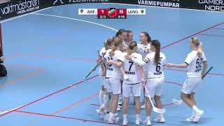 Highlights Svenska Superligan Dam Åkersberga IBF  IBK Lund [upl. by Gschu]