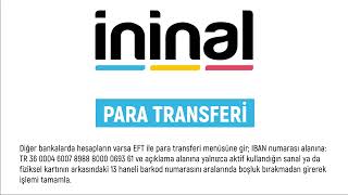 Para Transferi Yapamıyorum  Transfer Nasıl Yapılır  İNİNAL [upl. by Marji]