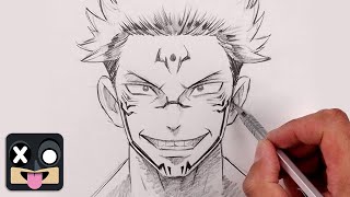 How To Draw Sukuna  Jujutsu Kaisen [upl. by Moses]