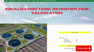 2024। New Method for ETP Design calculation of Equalization tank with Hydraulic calculation tank [upl. by Ayikin]