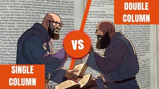 Single Column Vs Double Column Bibles [upl. by Madella87]