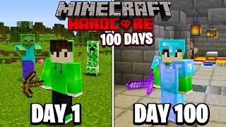 I Survived 100 Days in HARDCORE Minecraft [upl. by Lund605]