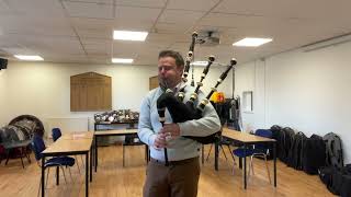 Callum Beaumont playing the Legacy Heritage Bagpipes [upl. by Dowell983]