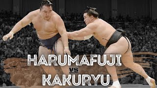 Harumafuji vs Kakuryu  All Yokozuna Bouts [upl. by Ellezaj]