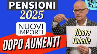 PENSIONI 👉 IMPORTI 2025 DOPO GLI AUMENTI DI GENNAIO❗️📈 CALCOLI 1  VARI ESEMPI [upl. by Yaeger]