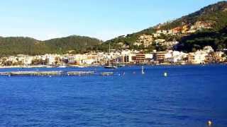 Puerto Andratx Mallorca Rundblick vom Leuchtturm aus über die Bucht zur Promenade [upl. by Elwin]