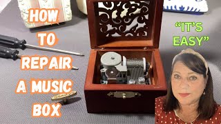 How to Fix or Repair Overwound or Slow Playing Music Boxes [upl. by Egor]