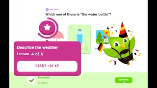 Duolingo GERMAN Describe The Weather 4 of 6 [upl. by Edson]