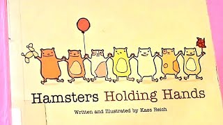 Reading the book Hamsters Holding Hands by Kass Reich ToddlerArtActivities reading teaching [upl. by Atilamrac397]